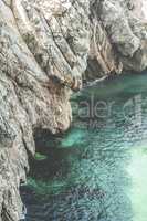 Rocks and sea