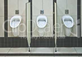 Men's toilet with urinals