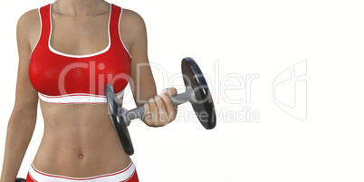 Woman Lifting Weights