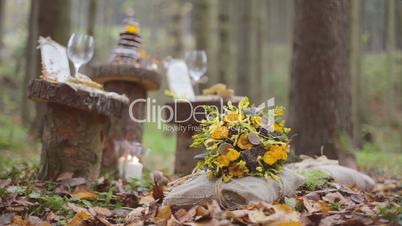 Eco forest wedding bridal bouquet