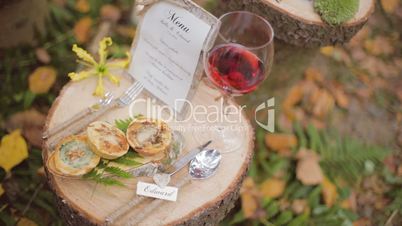 Eco forest wedding  wedding table