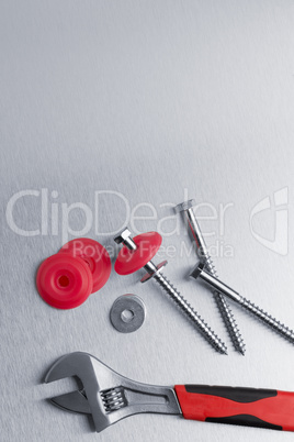 Spanner tool and screws