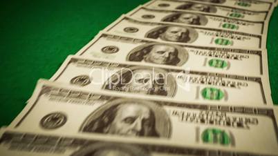 Background of hundred-dollar money