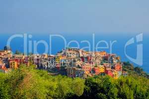 Village on Italian coast