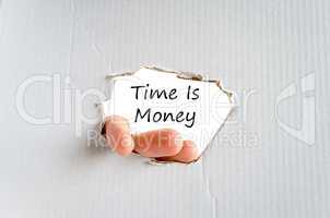 Time is money text concept