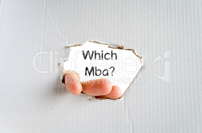 Which mba text concept