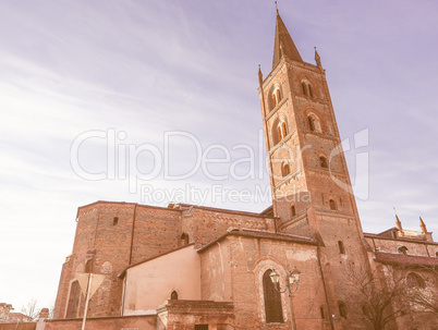 San Domenico church in Chieri vintage