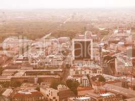 Berlin aerial view vintage