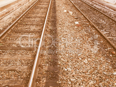 Railway railroad tracks vintage