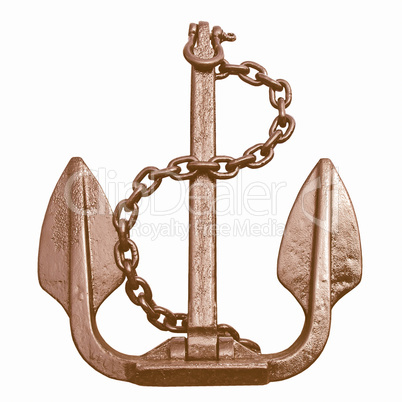 Anchor isolated vintage