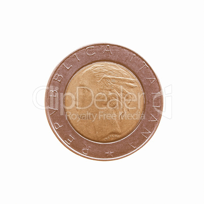 Coin isolated vintage