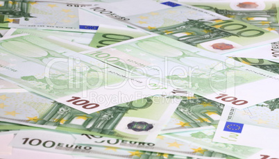 europe euros banknote of hundreds