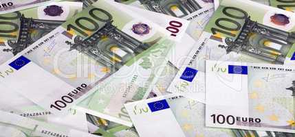 europe euros banknote of hundreds