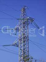 transmission equipment on blue sky