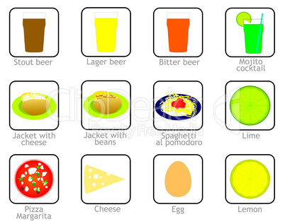 Food and drink icons