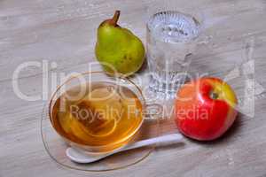 Abnehmen Apfel Birne Tee wasser