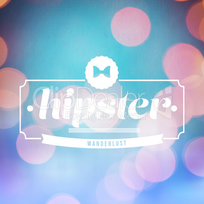 Composite image of hipster word