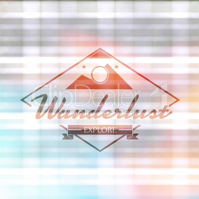 Composite image of wanderlust word