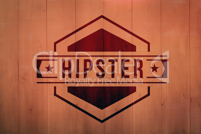 Composite image of hipster logo