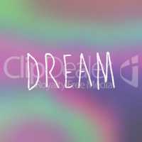 Composite image of dream word