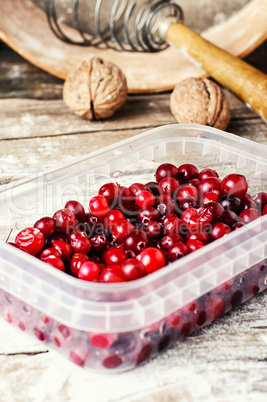 Ripe and flavorful cranberries