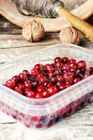 Ripe and flavorful cranberries