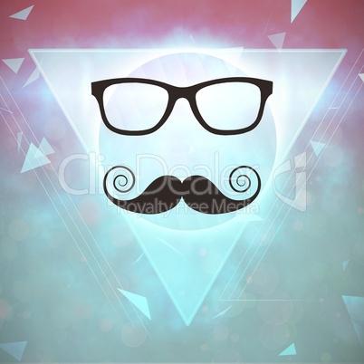 Composite image of mustache logo