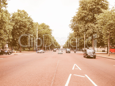 The Mall, London, UK vintage