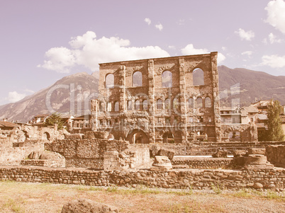 Roman Theatre Aosta vintage