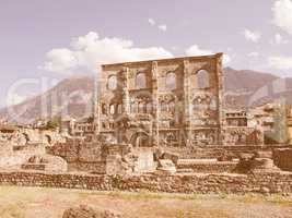 Roman Theatre Aosta vintage