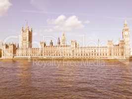 Houses of Parliament vintage