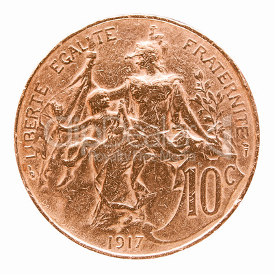 France coin vintage
