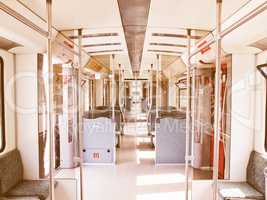 Train interior vintage