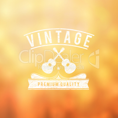 Composite image of vintage music logo