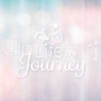 Composite image of life is a journey words