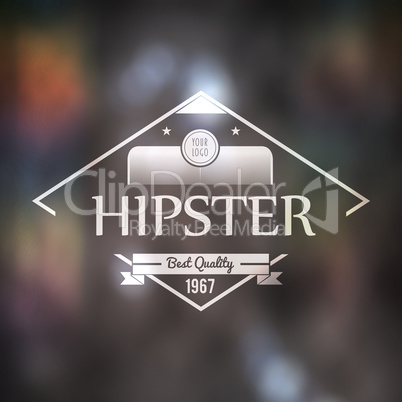 Composite image of hipster logo