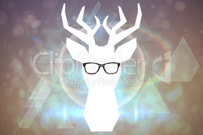 Composite image of black glasses