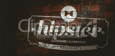 Composite image of hipster word