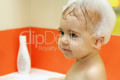 little cute baby wash shampoo