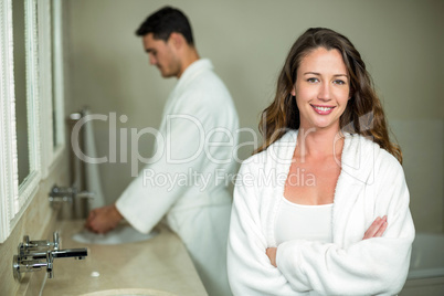 Beautiful woman smiling at camera