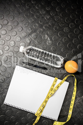 Training items on the floor