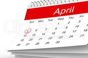 April calendar