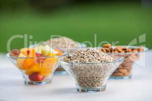 Bowl of healthy ingredients