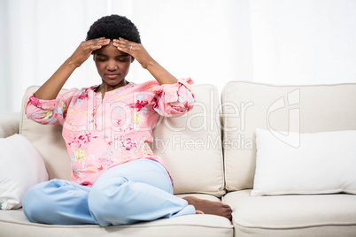 Pregnant woman with headache