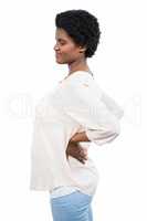 Pregnant woman with back pain