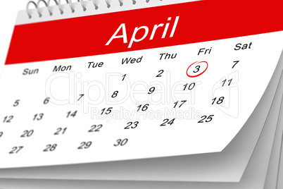 April calendar