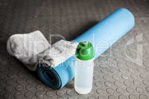 Rolled exercise mat