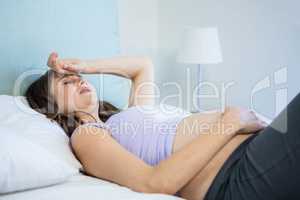 Pregnant woman with headache