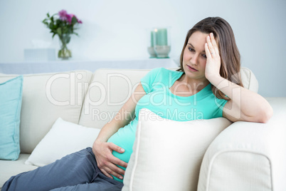 Pregnant woman with headache