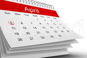 April calendar